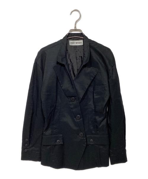 ISSEY MIYAKE（イッセイミヤケ）ISSEY MIYAKE (イッセイミヤケ) テーラードジャケット　IM81-FD112 ブラック サイズ:Mの古着・服飾アイテム
