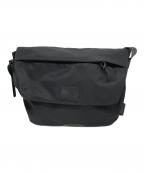 Manhattan Portage BLACK LABELマンハッタンポーテージ ブラックレーベル）の古着「TWILL MESEROLE MESSENGER BAG」｜ブラック