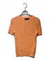 POLO RALPH LAUREN（ポロ・ラルフローレン）の古着「ポケットケーブルニット」｜オレンジ