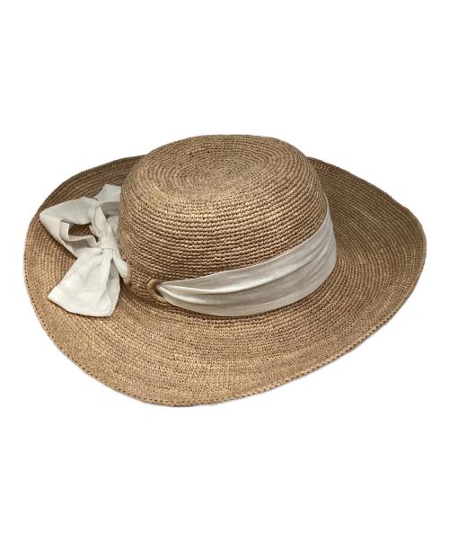 HELEN KAMINSKI（ヘレンカミンスキー）HELEN KAMINSKI (ヘレンカミンスキー) ARLEN ラフィアハット ベージュ サイズ:-の古着・服飾アイテム