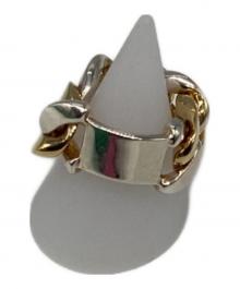 BOTTEGA VENETA（ボッテガベネタ）の古着「チェーンリング」｜シルバー×ゴールド