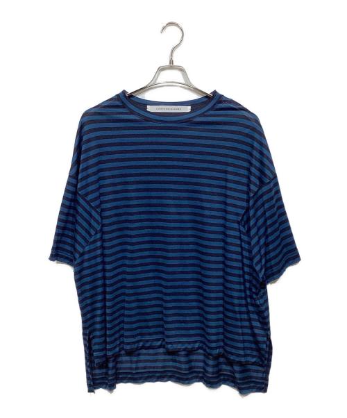 COGTHEBIGSMOKE（コグザビッグスモーク）COGTHEBIGSMOKE (コグザビッグスモーク) ボーダーカットソー ネイビー×ブルー サイズ:-の古着・服飾アイテム