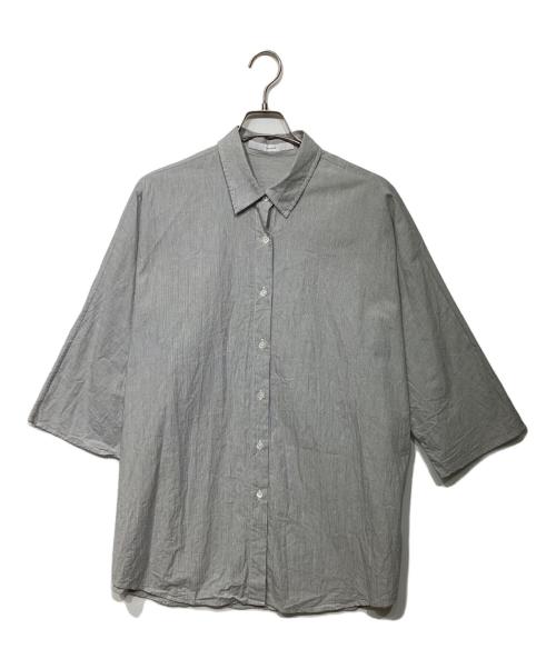 FRAMeWORK（フレームワーク）FRAMeWORK (フレームワーク) ハーフスリーブポンチョシャツ　25050220616020 グレー×ホワイト サイズ:-の古着・服飾アイテム