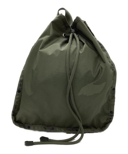 LeSportsac（レスポートサック）LeSportsac (レスポートサック) CINCH BACKPACK　（シンチバックパック） グリーンの古着・服飾アイテム
