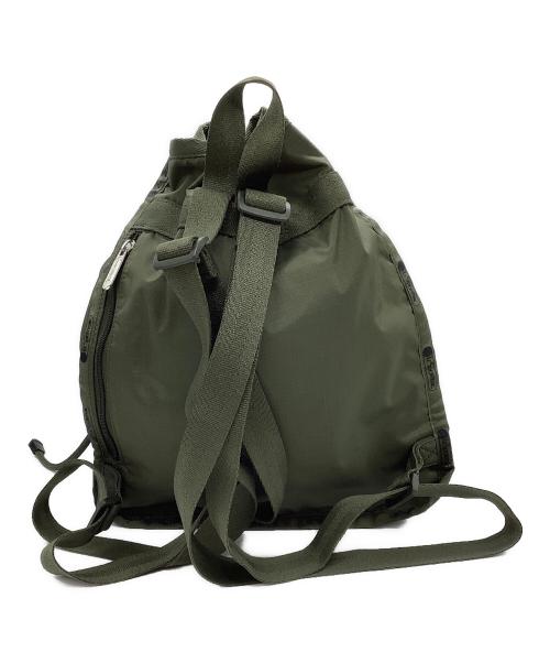 LeSportsac（レスポートサック）LeSportsac (レスポートサック) CINCH BACKPACK　（シンチバックパック） グリーンの古着・服飾アイテム