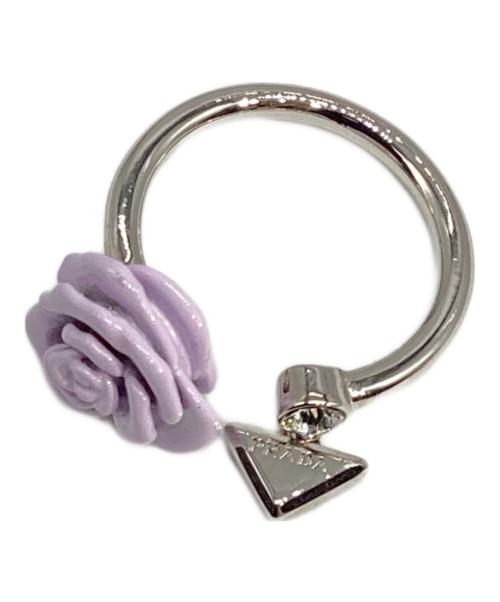 PRADA（プラダ）PRADA (プラダ) エナメルメタル リング パープル サイズ:11号の古着・服飾アイテム