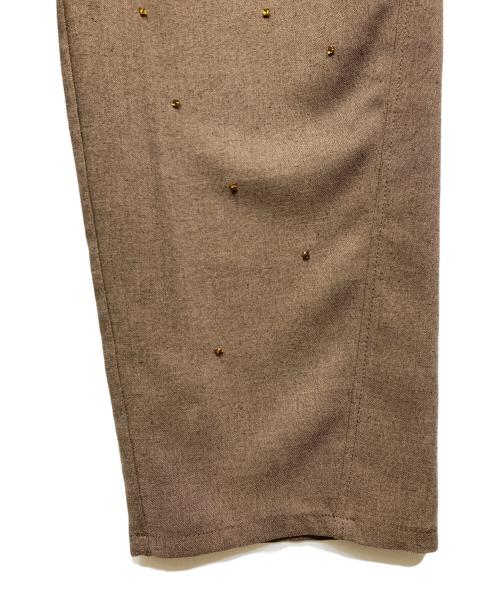 MUVEIL（ミュベール）MUVEIL (ミュベール) 水しぶきビジューサロペット　MA241FP002 ブラウン サイズ:36の古着・服飾アイテム