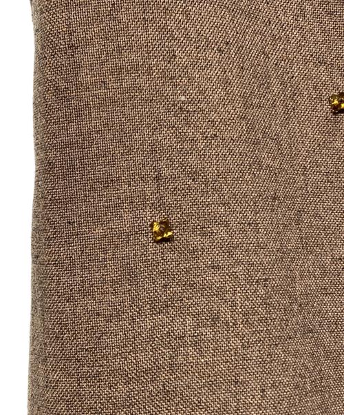 MUVEIL（ミュベール）MUVEIL (ミュベール) 水しぶきビジューサロペット　MA241FP002 ブラウン サイズ:36の古着・服飾アイテム