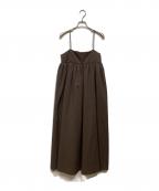 TODAYFULトゥデイフル）の古着「Washer Camisole Dress 12420310」｜ブラウン