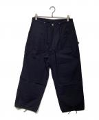 DESCENDANTディセンダント）の古着「オーバーパンツ」｜ネイビー