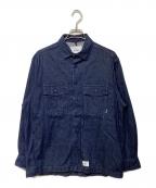 WTAPSダブルタップス）の古着「CBW/LS DENIM SHIRT 231BRDT-SHM01」｜インディゴ