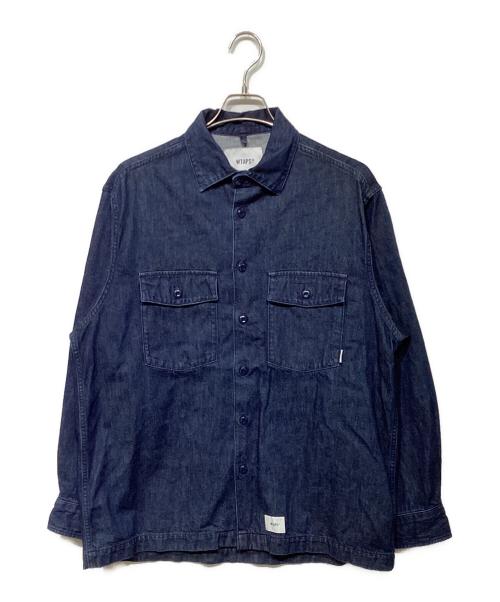 WTAPS（ダブルタップス）WTAPS (ダブルタップス) CBW/LS DENIM SHIRT 231BRDT-SHM01 インディゴ サイズ:02の古着・服飾アイテム