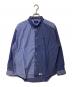 DESCENDANT（ディセンダント）の古着「ストライプ切替シャツ」｜ブルー×ホワイト