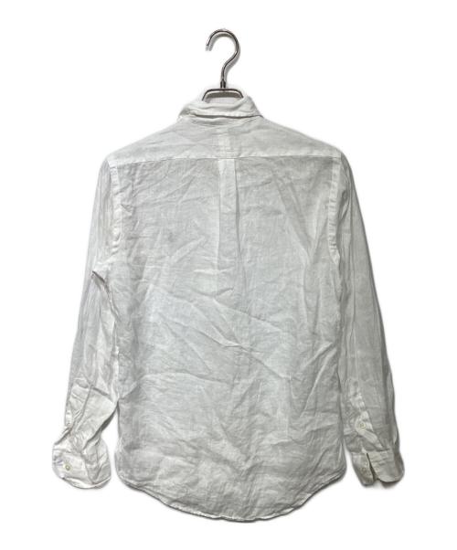 POLO RALPH LAUREN（ポロ・ラルフローレン）POLO RALPH LAUREN (ポロ・ラルフローレン) リネンシャツ ホワイト サイズ:XSの古着・服飾アイテム