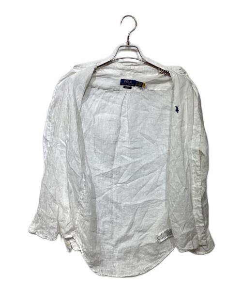 POLO RALPH LAUREN（ポロ・ラルフローレン）POLO RALPH LAUREN (ポロ・ラルフローレン) リネンシャツ ホワイト サイズ:XSの古着・服飾アイテム