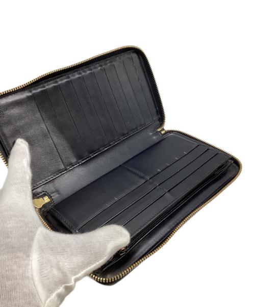 GUCCI（グッチ）GUCCI (グッチ) ラウンドファスナー財布　547593 ブラックの古着・服飾アイテム