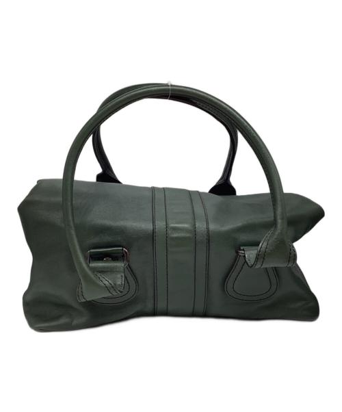 TOD'S（トッズ）TOD'S (トッズ) ターンロックハンドバッグ グリーンの古着・服飾アイテム