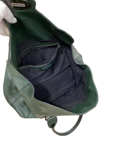 TOD'S（トッズ）TOD'S (トッズ) ターンロックハンドバッグ グリーンの古着・服飾アイテム