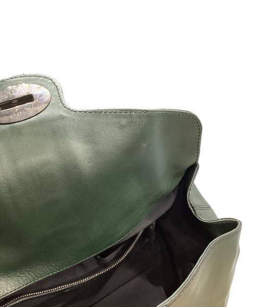 TOD'S（トッズ）TOD'S (トッズ) ターンロックハンドバッグ グリーンの古着・服飾アイテム