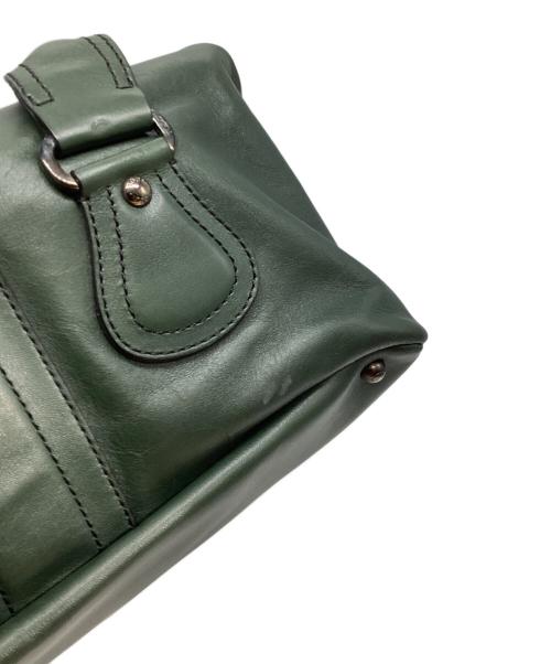 TOD'S（トッズ）TOD'S (トッズ) ターンロックハンドバッグ グリーンの古着・服飾アイテム