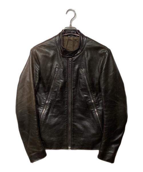 Martin Margiela14（マルタンマルジェラ14）Martin Margiela14 (マルタンマルジェラ14) 11AW　ハの字 ライダース　S50AM0147 ブラウン サイズ:44の古着・服飾アイテム