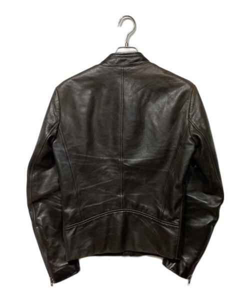 Martin Margiela14（マルタンマルジェラ14）Martin Margiela14 (マルタンマルジェラ14) 11AW　ハの字 ライダース　S50AM0147 ブラウン サイズ:44の古着・服飾アイテム