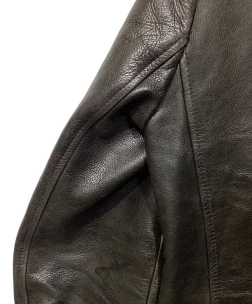 Martin Margiela14（マルタンマルジェラ14）Martin Margiela14 (マルタンマルジェラ14) 11AW　ハの字 ライダース　S50AM0147 ブラウン サイズ:44の古着・服飾アイテム