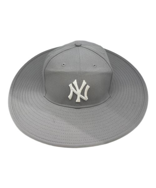 New Era（ニューエラ）New Era (ニューエラ) ヤンキースロングブリムハット グレー サイズ:7 3/8（58.7ｃｍ）の古着・服飾アイテム