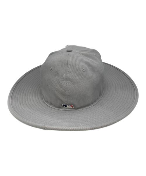 New Era（ニューエラ）New Era (ニューエラ) ヤンキースロングブリムハット グレー サイズ:7 3/8（58.7ｃｍ）の古着・服飾アイテム