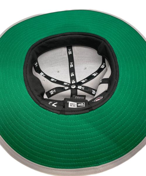 New Era（ニューエラ）New Era (ニューエラ) ヤンキースロングブリムハット グレー サイズ:7 3/8（58.7ｃｍ）の古着・服飾アイテム