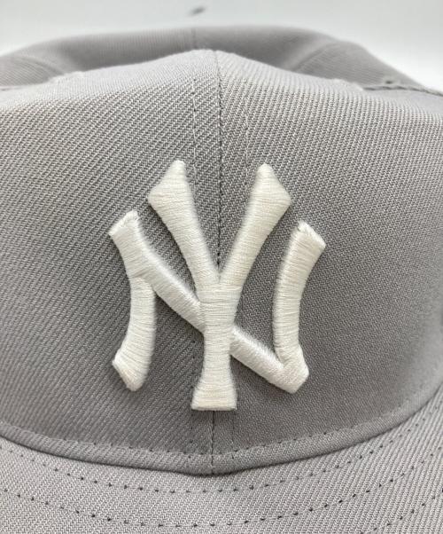 New Era（ニューエラ）New Era (ニューエラ) ヤンキースロングブリムハット グレー サイズ:7 3/8（58.7ｃｍ）の古着・服飾アイテム