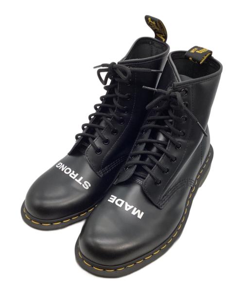 Dr.Martens（ドクターマーチン）Dr.Martens (ドクターマーチン) MADE STRONG 8ホールブーツ ブラック サイズ:9の古着・服飾アイテム