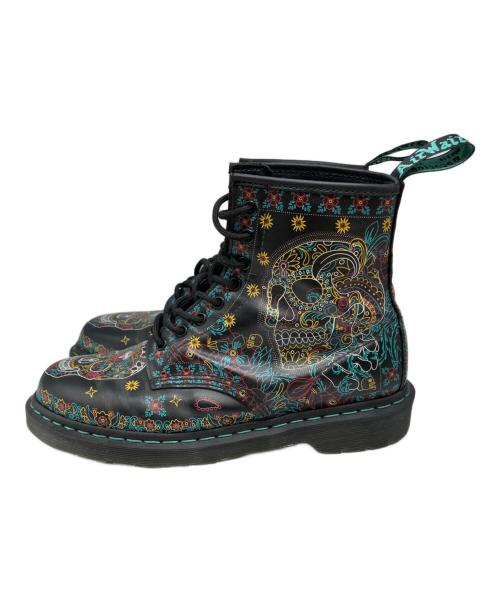 Dr.Martens（ドクターマーチン）Dr.Martens (ドクターマーチン) 1460 SKULL 8ホールブーツ ブラック サイズ:UK10の古着・服飾アイテム