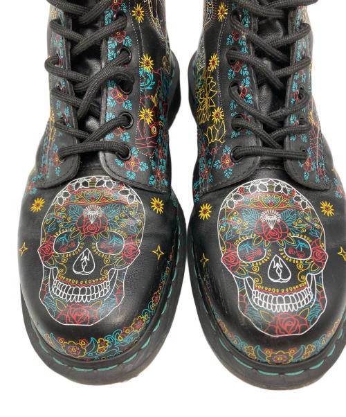 Dr.Martens（ドクターマーチン）Dr.Martens (ドクターマーチン) 1460 SKULL 8ホールブーツ ブラック サイズ:UK10の古着・服飾アイテム