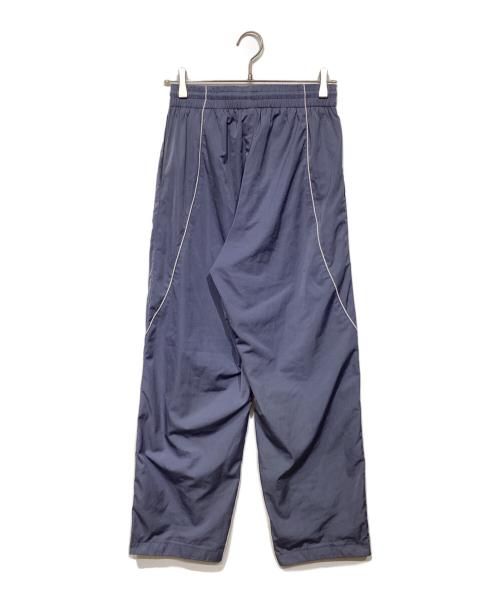 A BATHING APE（ア ベイシング エイプ）A BATHING APE (ア ベイシング エイプ) LOGO NYLON TRACK PANTS ネイビー サイズ:Sの古着・服飾アイテム