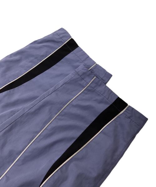 A BATHING APE（ア ベイシング エイプ）A BATHING APE (ア ベイシング エイプ) LOGO NYLON TRACK PANTS ネイビー サイズ:Sの古着・服飾アイテム