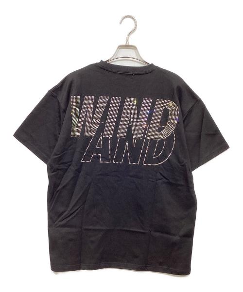 WIND AND SEA（ウィンダンシー）WIND AND SEA (ウィンダンシー) ラインストーンtシャツ　WDS-SEA-22S-03 ブラック サイズ:Mの古着・服飾アイテム