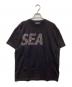 WIND AND SEA（ウィンダンシー）の古着「ラインストーンtシャツ　WDS-SEA-22S-03」｜ブラック