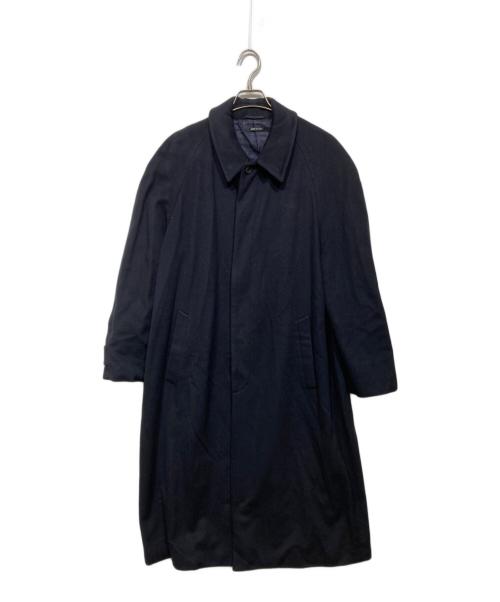 GIORGIO ARMANI（ジョルジョアルマーニ）GIORGIO ARMANI (ジョルジョアルマーニ) カシミヤ混 比翼ステンカラーコート ネイビー サイズ:不明の古着・服飾アイテム