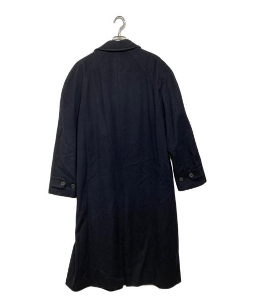 GIORGIO ARMANI（ジョルジョアルマーニ）GIORGIO ARMANI (ジョルジョアルマーニ) カシミヤ混 比翼ステンカラーコート ネイビー サイズ:不明の古着・服飾アイテム