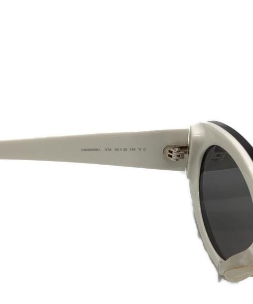 LOEWE（ロエベ）LOEWE (ロエベ) キャットアイフレーム サングラス ホワイト サイズ:52□20 145の古着・服飾アイテム