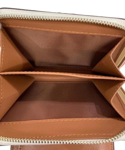 COACH（コーチ）COACH (コーチ) 2つ折り財布　CJ372 ベージュ×ブラウン サイズ:-の古着・服飾アイテム