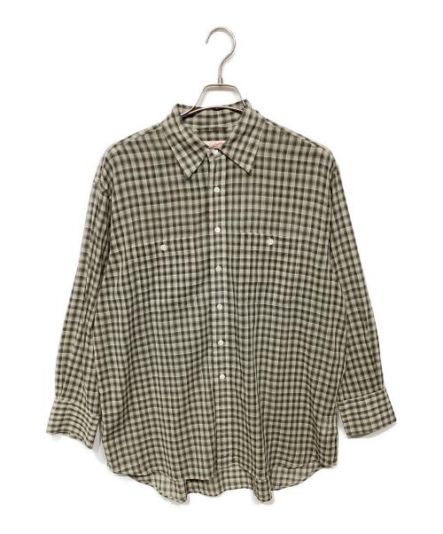 Spick and Span（スピック＆スパン）Spick and Span (スピックアンドスパン) コットンボイルチェックシャツ グリーン サイズ:-の古着・服飾アイテム