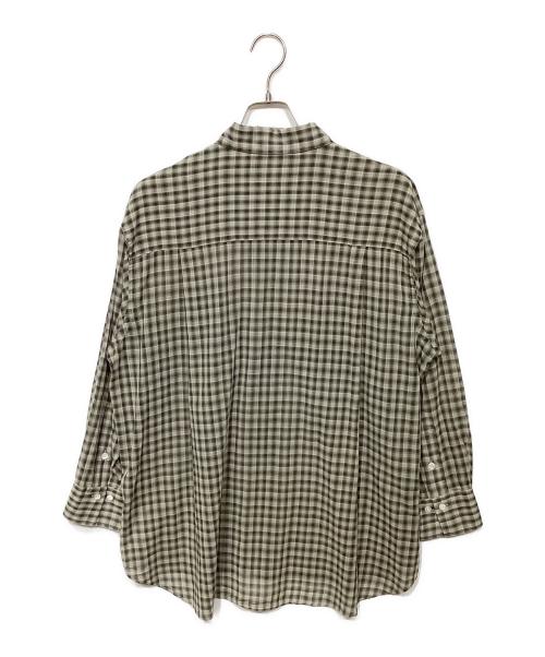 Spick and Span（スピック＆スパン）Spick and Span (スピックアンドスパン) コットンボイルチェックシャツ グリーン サイズ:-の古着・服飾アイテム