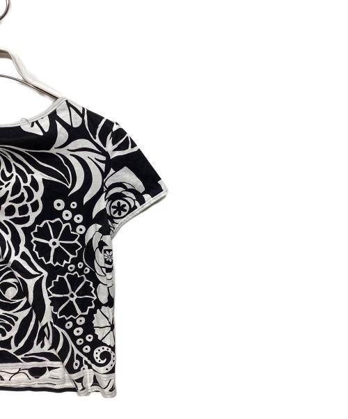 LEONARD（レオナール）LEONARD (レオナール) 総柄Tシャツ ホワイト×ブラック サイズ:38の古着・服飾アイテム