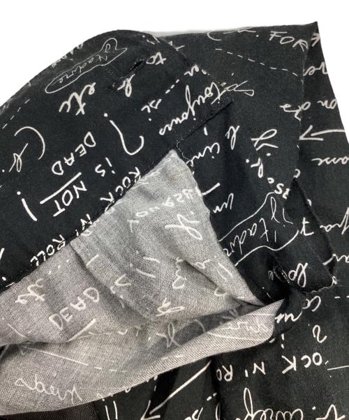 agnes b homme（アニエスベーオム）agnes b homme (アニエスベーオム) メッセージシャツ ブラック サイズ:42の古着・服飾アイテム
