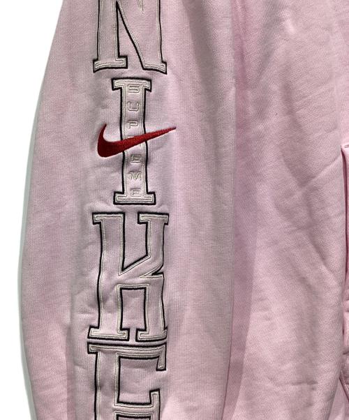 SUPREME（シュプリーム）SUPREME (シュプリーム) NIKE (ナイキ) Hooded Sweatshirt Light Pink ピンク サイズ:XLの古着・服飾アイテム