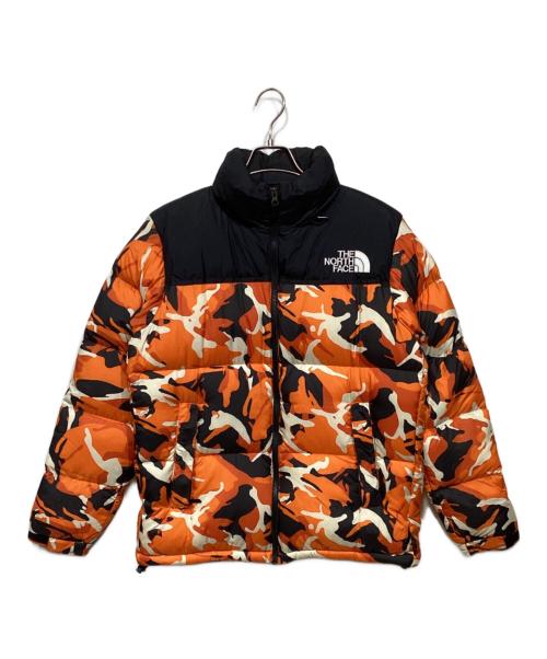THE NORTH FACE（ザ ノース フェイス）THE NORTH FACE (ザ ノース フェイス) ノベルティー ヌプシジャケット　ND91842 ブラック×オレンジ サイズ:Lの古着・服飾アイテム