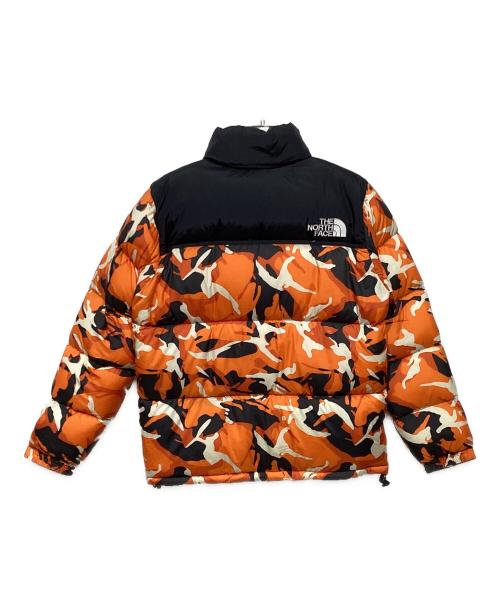 THE NORTH FACE（ザ ノース フェイス）THE NORTH FACE (ザ ノース フェイス) ノベルティー ヌプシジャケット　ND91842 ブラック×オレンジ サイズ:Lの古着・服飾アイテム