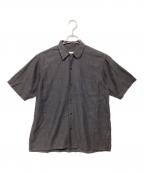 COMOLIコモリ）の古着「ベタシャン オープンカラーシャツ」｜グレー